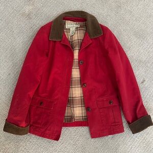 L.L Bean Womens Red Barn Jacket